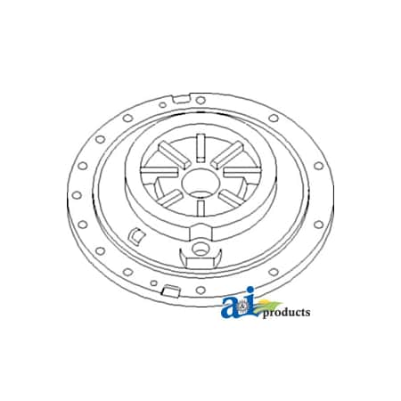 A & I Products Plate, Differential Lock (LH) 16.3" x4" x16.2" A-1687863M3